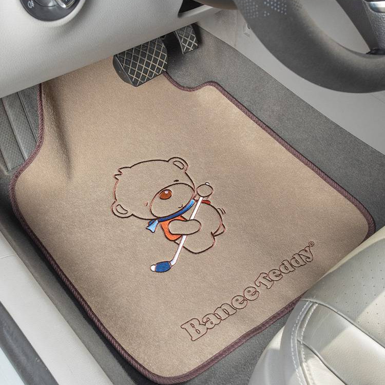 汽车脚垫主驾驶单片通用易清洗女车内脚垫防脏保护车垫子地毯绒面