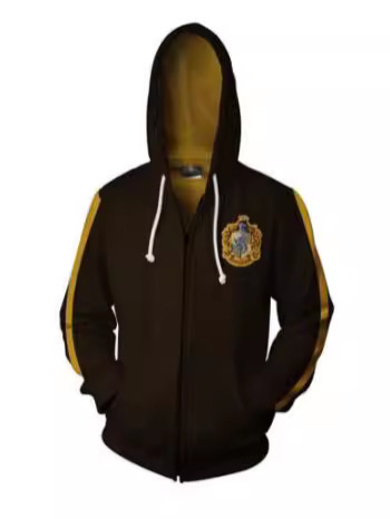 2023 New Harry Potter 3D Printed Hooded Cardigan Sweatshirt Cosplay Movie Peripheral Jacket Source Factory