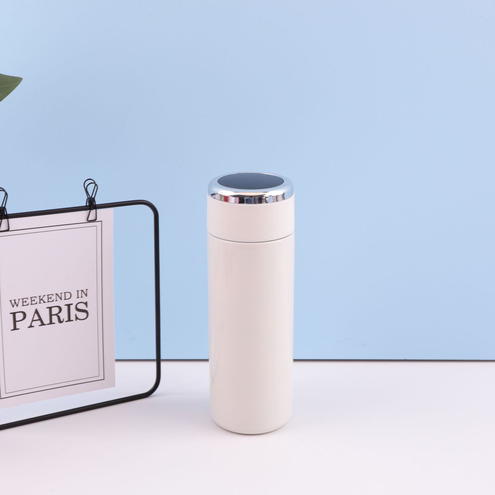 Medición de temperatura inteligente 304 taza de aislamiento de acero inoxidable gradiente taza de acompañamiento taza de temperatura doméstica taza de agua portátil directa