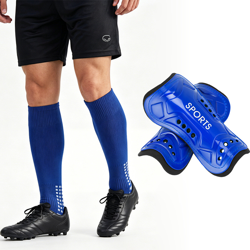 Cross-Border Foreign Trade Football Shin Guards, Strap Inserts, Anti-Slip Football Socks, Sports Protective Gear Set, Wholesale in Stock