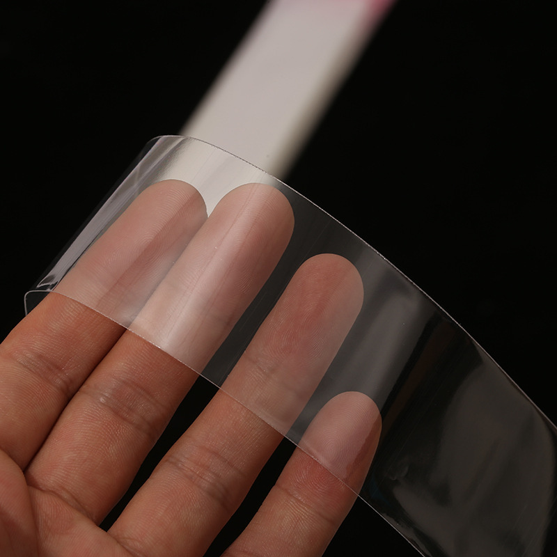 self-adhesive transparent necklace
