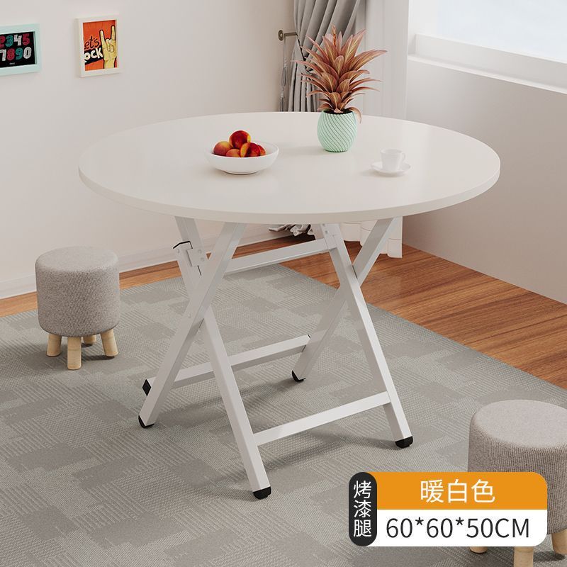 Mesa plegable, mesa de comedor, hogar, mesa de comedor simple multifuncional, casa de alquiler, puesto portátil al aire libre, mesa pequeña para cenar