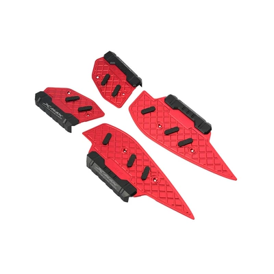 Motorcycle pedals Models Modified Aluminum Alloy Anti-Slip - original-hole-position-non-destructive-installation-widened-foot-padsred