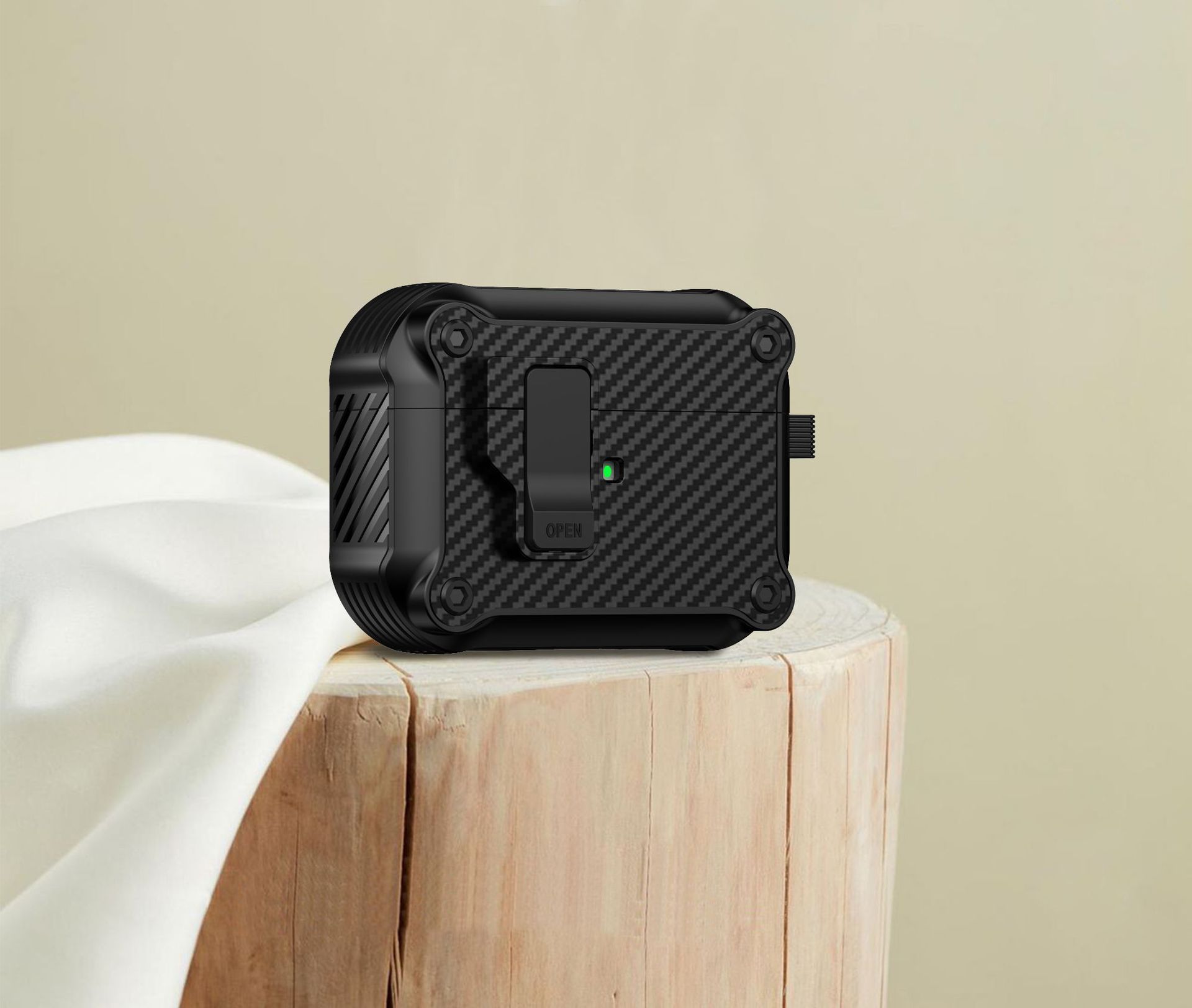 50g Weight iPhone Applicable Brands Earphone case Classification Carbon Fiber Material Solid Color Pattern Casual, Simple Style Style Injection Molding Craft Carbon Fiber Solid Color Injection Molding Casual Simple Style Earphone Case Earphone Cases Phone Accessories 11
