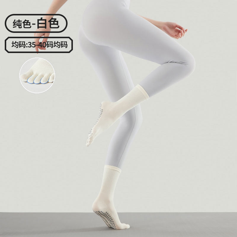 Calcetines finos de yoga para verano, calcetines largos de Pilates, calcetines deportivos de compresión antideslizantes de longitud media para mujer, venta al por mayor de artículos de fitness.