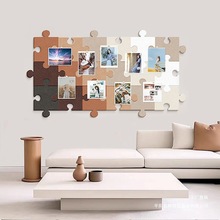 立体毛毡墙贴装饰画毛毡板墙面积木拼图宿舍客厅背景3d拼图墙自粘