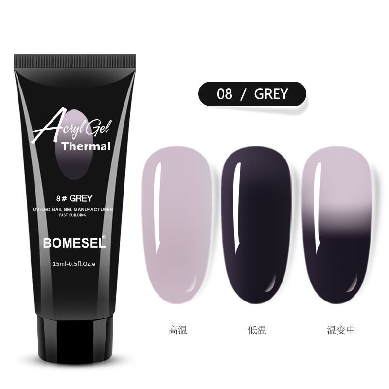 Explosión transfronteriza 15ML manicuría temperatura cristal extensión pegamento de uñas extensión rápida pegamento de cristal sólido sin papel