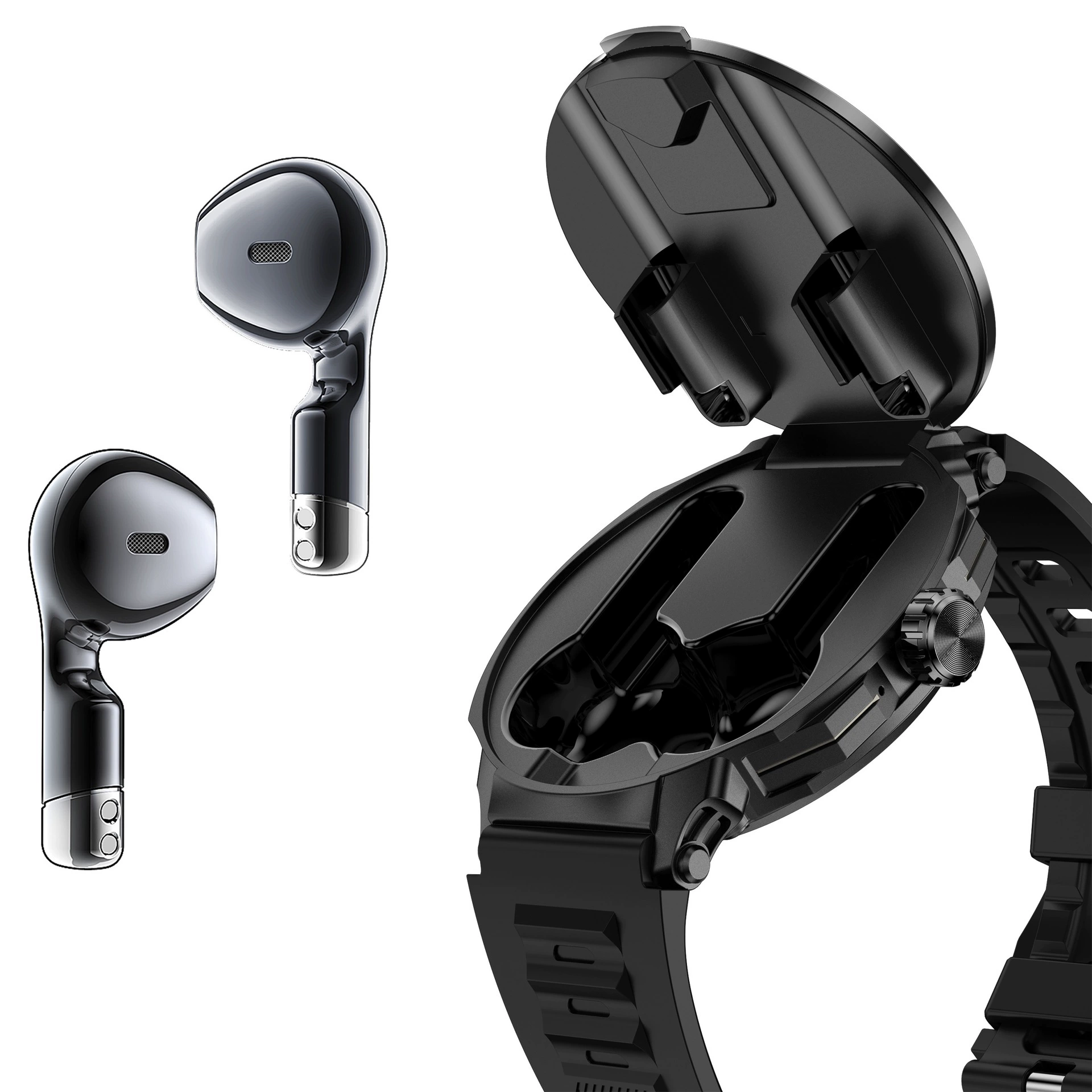 Браслет, наушники, универсальные мужские часы, D11, bluetooth, 2 в 1