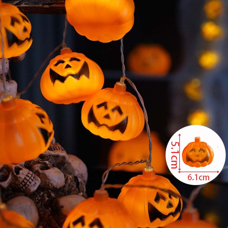 ハロウィンライトストリング LED ストリングライトカボチャ装飾ライトハロウィンライトバッテリーボックス雰囲気ライトストリングライト LED ストリングライト|undefined