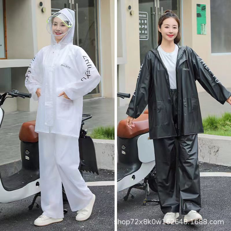Raincoat and Rain Pants Set for Adults, Split-Style, Men'S, for Delivery Riders, Motorcycle, Electric Bicycle, Single-Person Rain Poncho