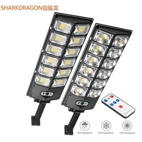 Cross-border integrated solar street light solar garden light with remote control outdoor human body induction solar light