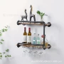 悬挂工业壁挂式乡村酒架