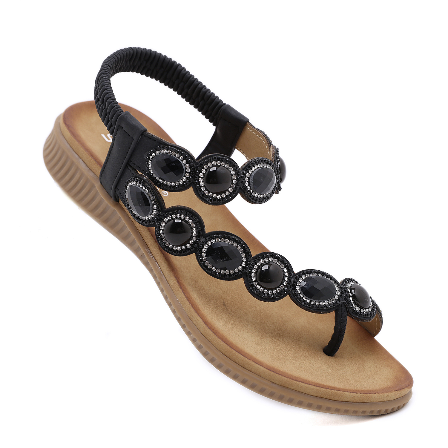 A1471 500K GIÀY DÉP SANDAL NỮ HUITDTU BIG SIZE NGOẠI CỠ GẮN ĐÁ MŨI TRÒN PHONG CÁCH ÂU MỸ GIÀY DÉP NỮ ĐỒ ĐI BIỂN VÁY MAXI G01 SẢN PHẨM MỚI