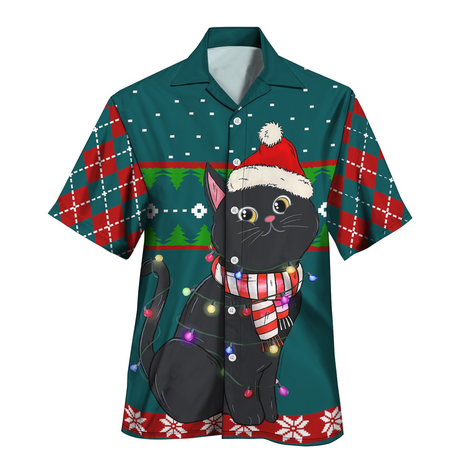 Comercio exterior transfronterizo AliExpress verano nuevo estilo azul vitalidad juvenil estilo universitario camisa de cuello cubano de manga corta MB33