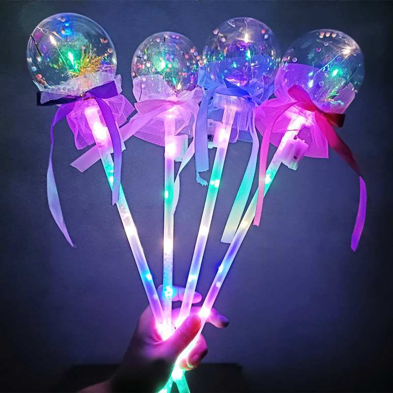 Children's Bobo Ball Glow Stick Star Ball Magic Wand Fairy Flash Stick with Light Night Market Stall Toys Small Gifts