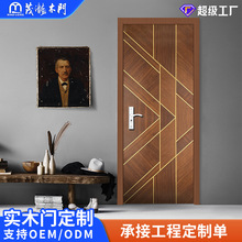 厂家木门生态门烤漆门实木复合现代简约卧室房间门实木卧室门原木
