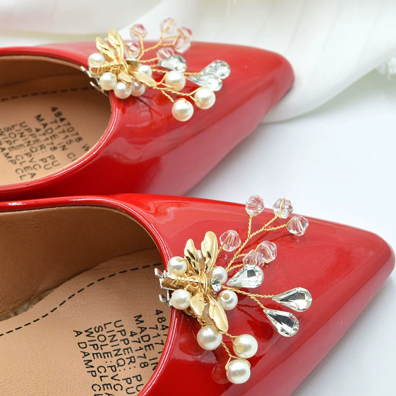 Новый трансграничный сплав цветы жемчужная пряжка для свадебной обуви аксессуары для свадебной обуви высокого класса обувь ручной работы цветы свадебный банкет для обуви