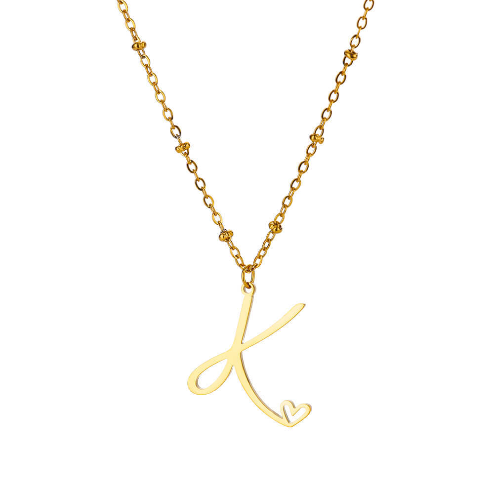 8g Weight 0.03µm-0.05µm Gold Plating Thickness PVD Coated Gold Plating Process Real Gold Plated Plating Material 304 Stainless Steel Pendant Material Pendant Necklace Classification 304 Stainless Steel Chain Material cable chain Chain Type 1 Piece Quantity Holiday, Daily Occasion 304 Stainless Steel Material Letter, Heart Shape Pattern Unisex Gender IG Style, Sweet Style Waterproof Non Tarnish, Plating, Hollow Out Craft PVD Coated Real Gold Plated Letter Heart Shape 304 Stainless Steel IG Style Sweet Waterproof Non Tarnish 304 Stainless Steel Pendant Necklace 20