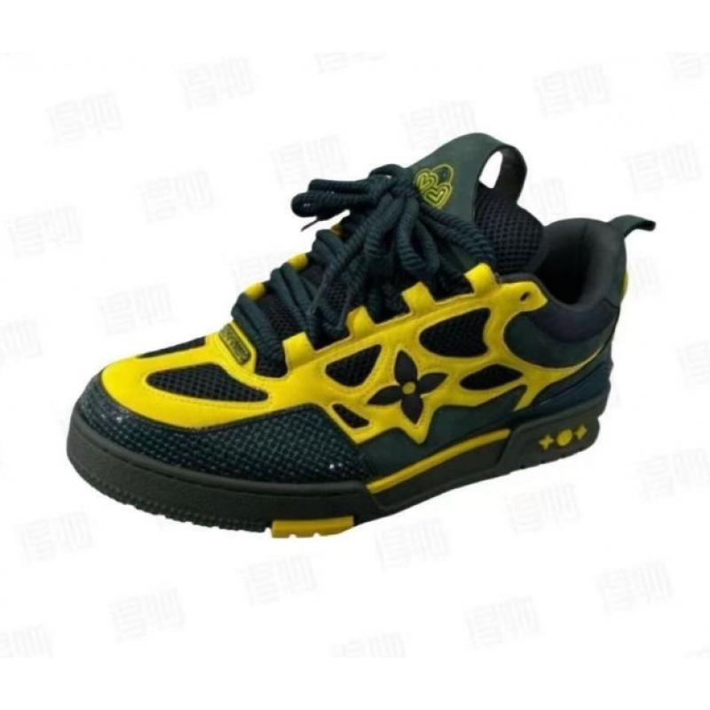 Nuevos zapatos deportivos de alto lujo de red negra L Clover Europa para hombres y mujeres zapatos de altura de suela gruesa zapatos de pan V