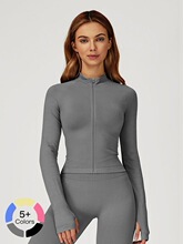 C 51187 Seams Zip Yoga Jacket �٤���� �羳�W�����R�d