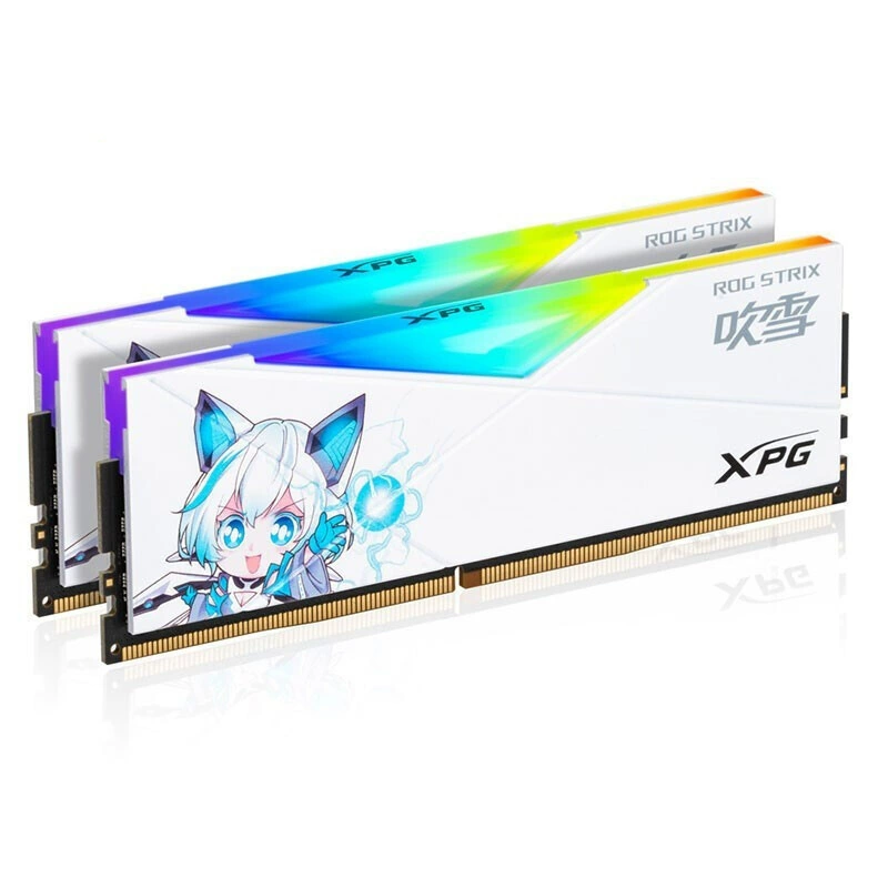 DDR4 RAM (ADATA XPG) D50 RGB kit — 16/32 GB (8G×2/16G×2), 3200/3600 MHz, white
