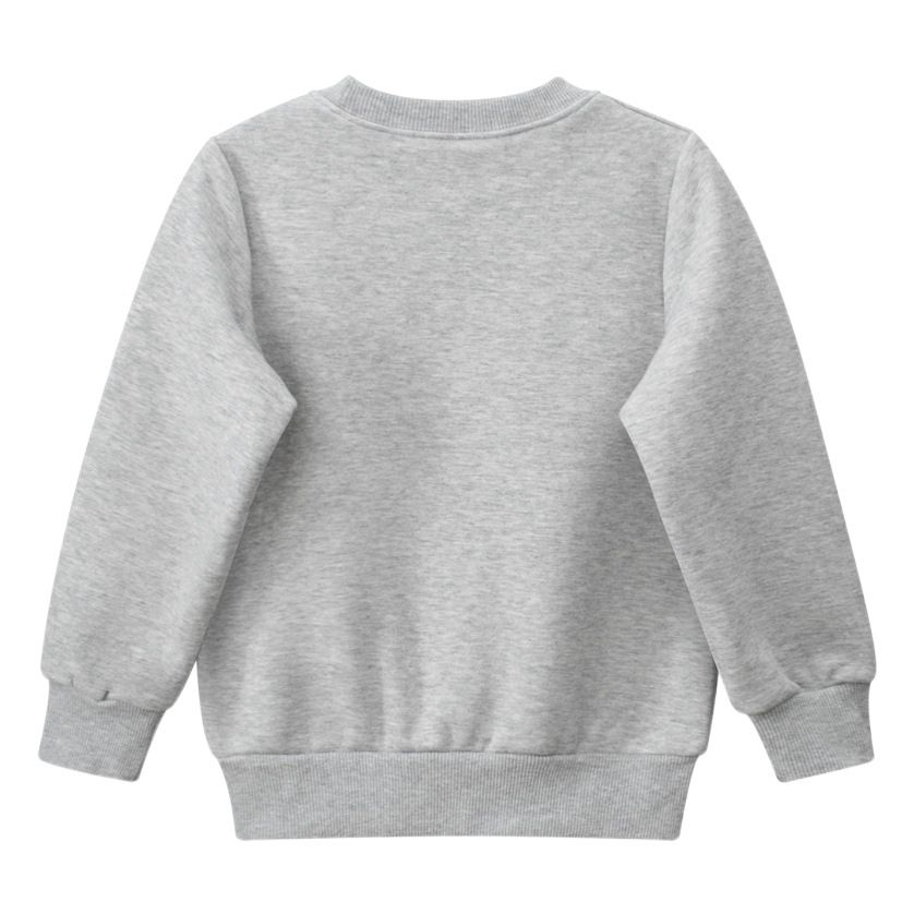 27 niños transfronterizos ropa para niños otoño nueva ropa de bebé Oso de dibujos animados suéter forrado de lana para niños entrega de una sola pieza