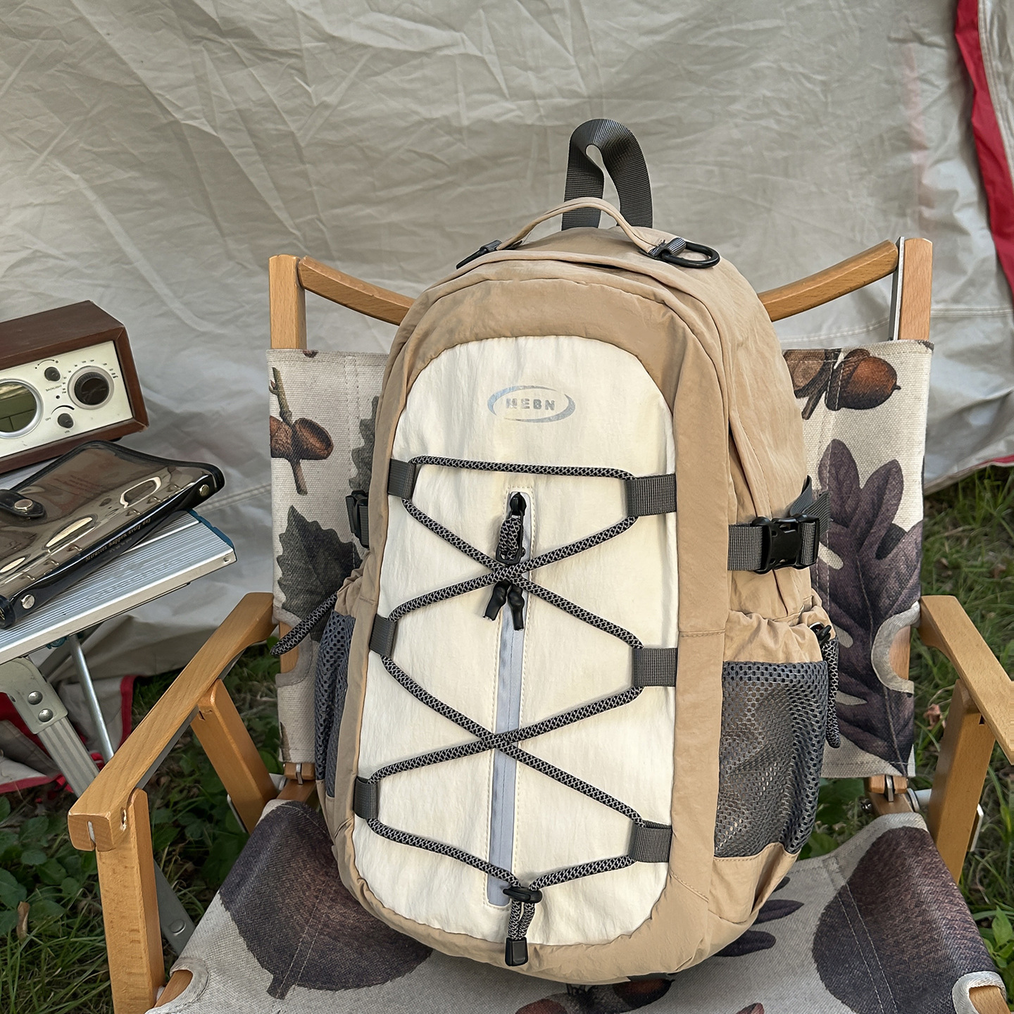 Mochila de Senderismo y Montañismo de Nylon, Transpirable, para Deportes al Aire Libre