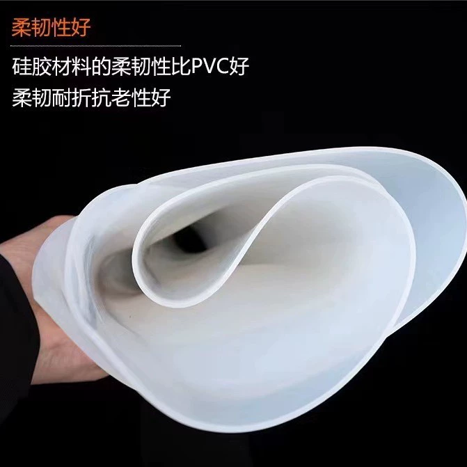 White silicone pad from soft rubber, 10mm, wholesale