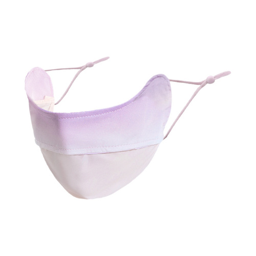 Summer women's gradient sunscreen face mask anti-UV UPF50+ blush atmosphere ice silk eye protection