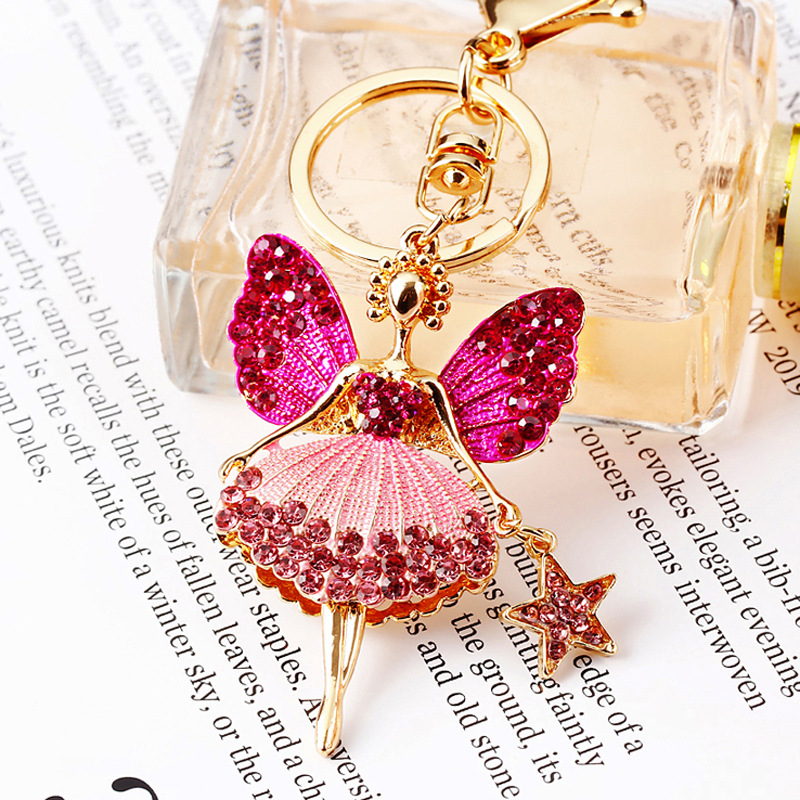 Lady Artistic Korean Style Butterfly Alloy Women's Bag Pendant Keychain display picture 1