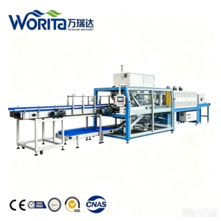 WD-BT40定制款全自动瓶装水易拉罐高速半托裹包机