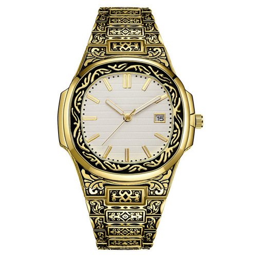 Cross-border steel belt, classic watch, personalized trendy business men's watch, men's watch, retro fashion wholesale