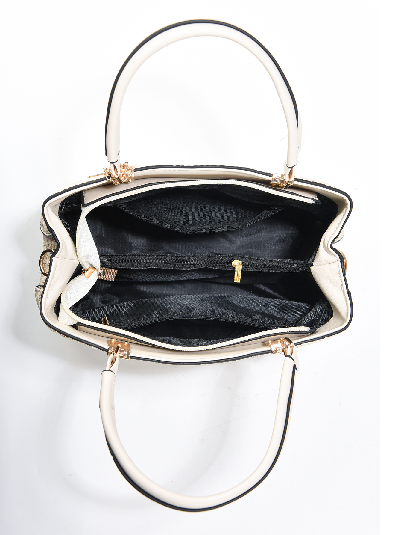 Femmes Grande Faux Cuir Impression Vêtement De Rue Carré Fermeture Éclair Sac À Main display picture 4