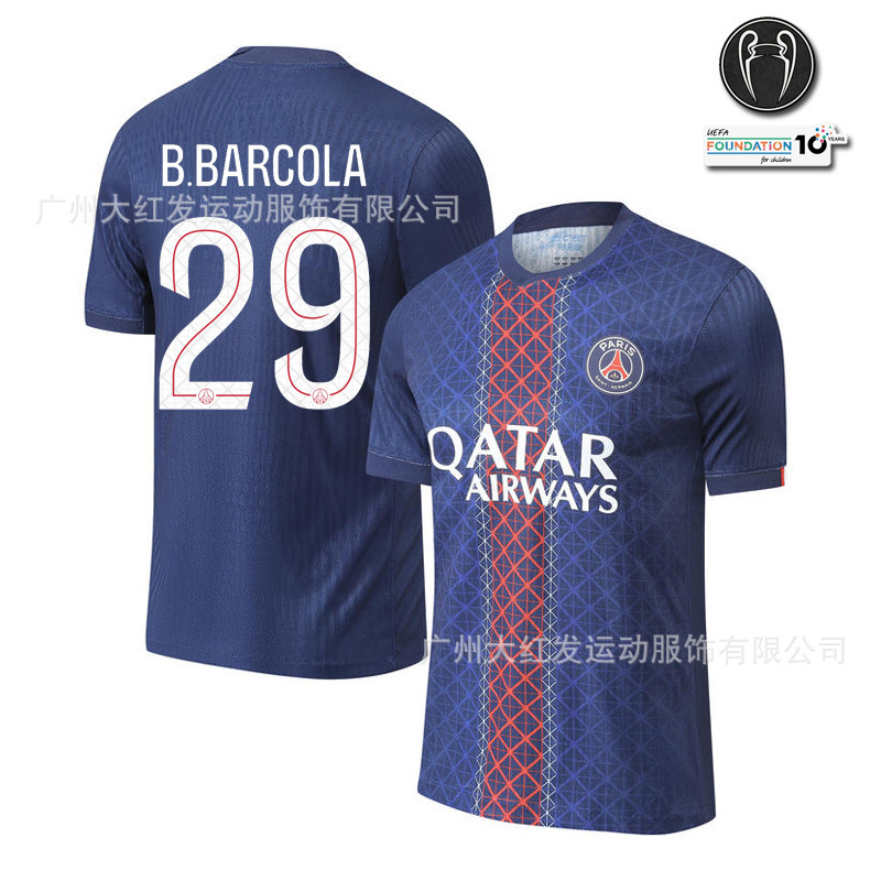 2526 camiseta de fútbol de La Liga, estrella del Real Madrid, Mbappé Vinicius, la misma camiseta impresa número mayorista transfronterizo