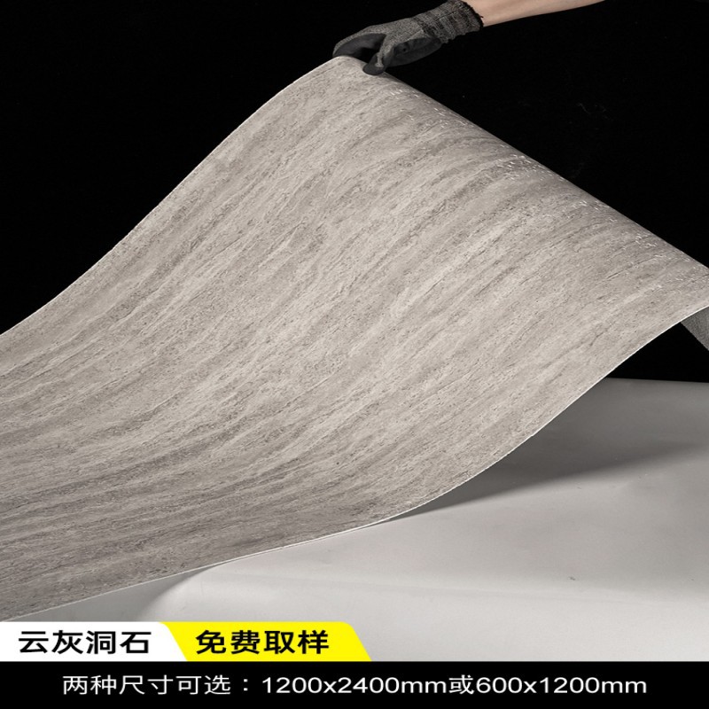 Plato de travertino de piedra blanda Tapones romanos Porcelana blanda Piedra de imitación suave Decoración de pared exterior Fabricante de baldosas de cerámica flexibles ultrafinas