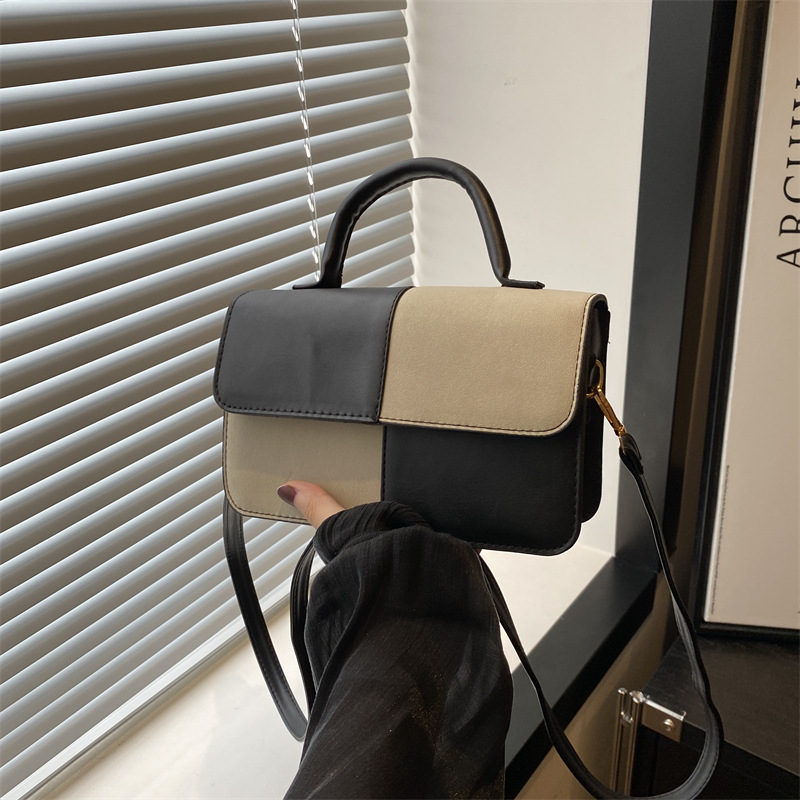 Costura moda textura dama bolso de cercanías 2024 nueva moda estilo occidental bolso de mensajero de un solo hombro pequeño bolso cuadrado marea