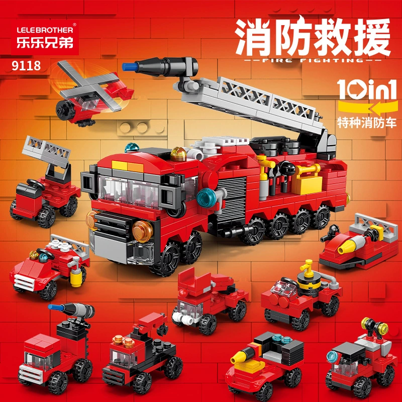 Подарок на день защиты детей, собранный маленький инженерный автомобиль, модель строительного блока, игрушка для мальчиков, экскаватор, вилочный погрузчик