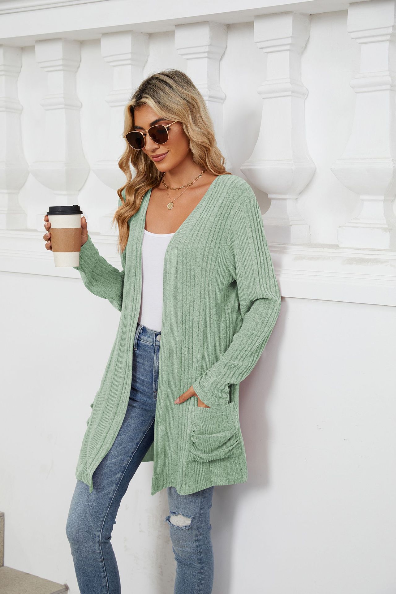 490g Weight Long Sleeve Sleeve Length Placket Placket Type Regular Sleeve Sleeve Type Nylon, Spandex, Polyester Fabric Type Long Top Length Cardigan Tops Type Holiday, Daily Occasion Collarless Neckline Regular Fit Fit Type Solid Color Pattern Winter, Autumn Season Women's Gender Casual, Elegant Style Wholesale Women's Casual Elegant Solid Color Long Sleeve Sweaters & Cardigans 58