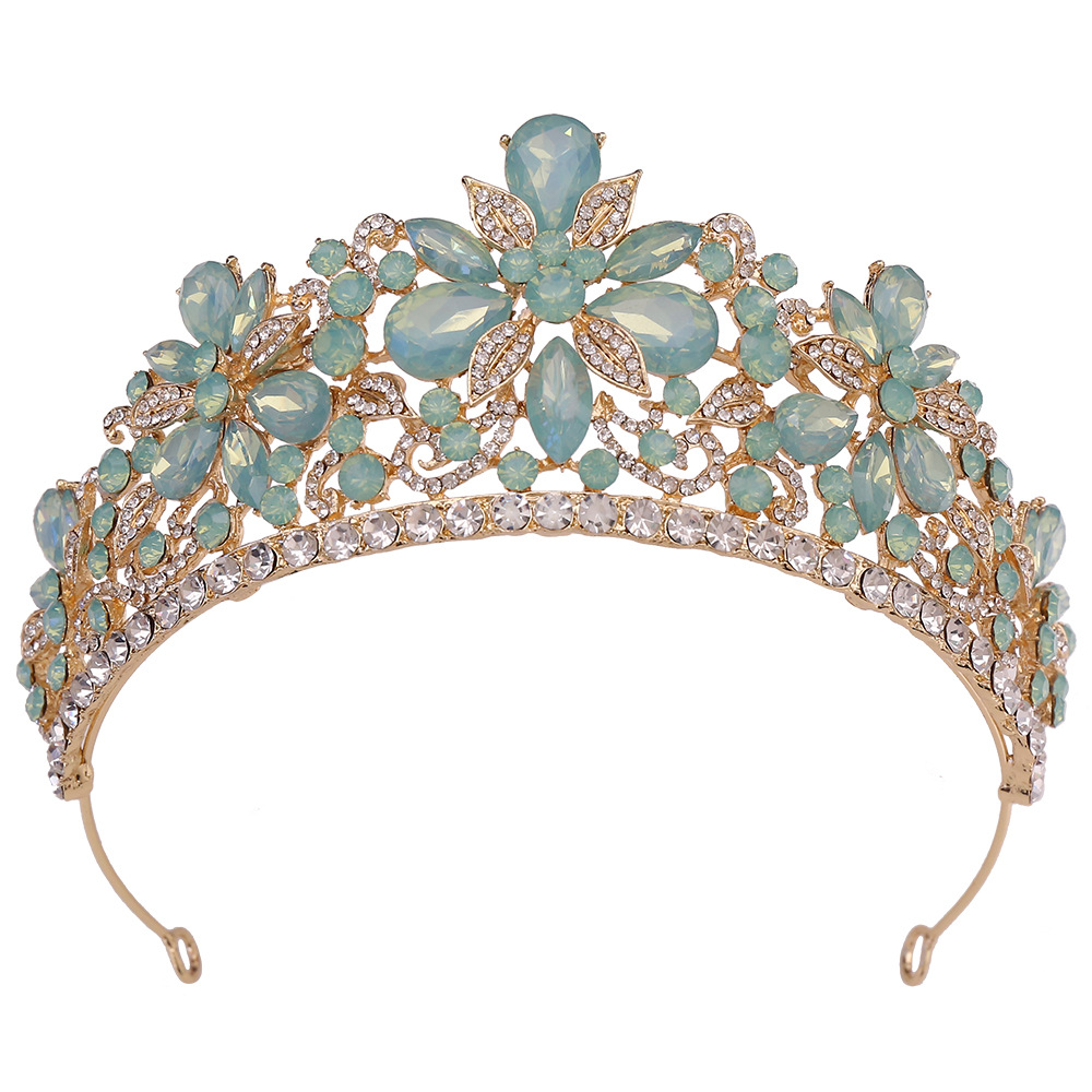 150g Weight Crown Hair Accessories Type 1 Piece Quantity Holiday, Wedding, Birthday Occasion Artificial Crystal, Alloy Material Crown Pattern Women's Gender Diamond Design Simple Style Style Simple Style Women's Crown Artificial Crystal Alloy Diamond Crown 32