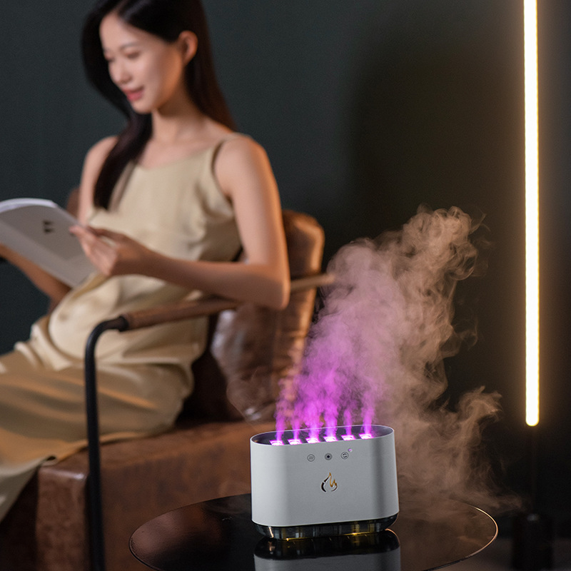 跨境动感拾音加湿器家用大容量桌面小型七彩渐变氛围灯香薰机|undefined