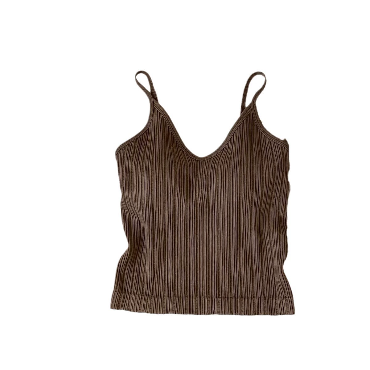 Дизайнерский беспроводной бюстгальтер, топ с чашечками, майка-бюстье, французский стиль, тренд сезона, V-образный вырез, красивая спина