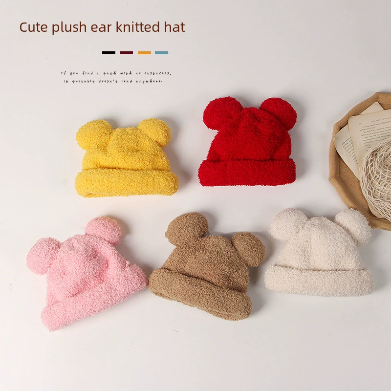 Colored children's winter keep warm hat, city style, western style
