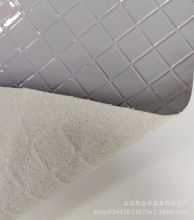 高光水晶编织纹 工厂现货PVC1.2mm高光亮面大编织压纹手袋革