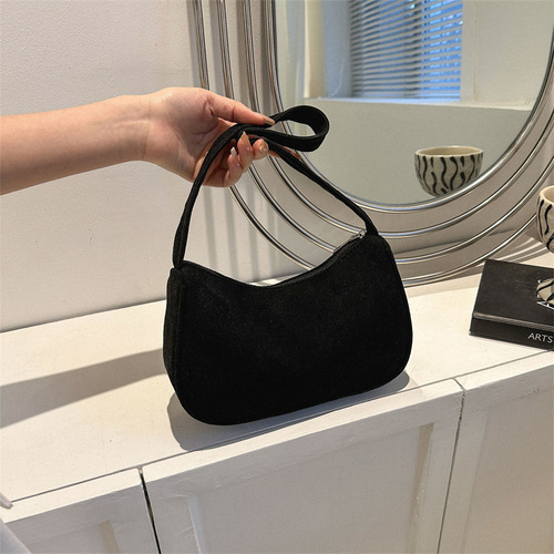 Solid color simple fashion armpit bag for women  spring and summer this year's popular single shoulder crossbody bag small square bag for women