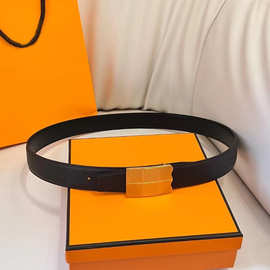 女士细腰带H家新款kelly真皮配裙装饰百搭毛衣裤子连衣裙凯莉皮带