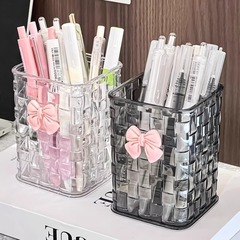 デスクデスク文房具棚学生寮用テーブル透明箱神器デスクトップ筆立て収納