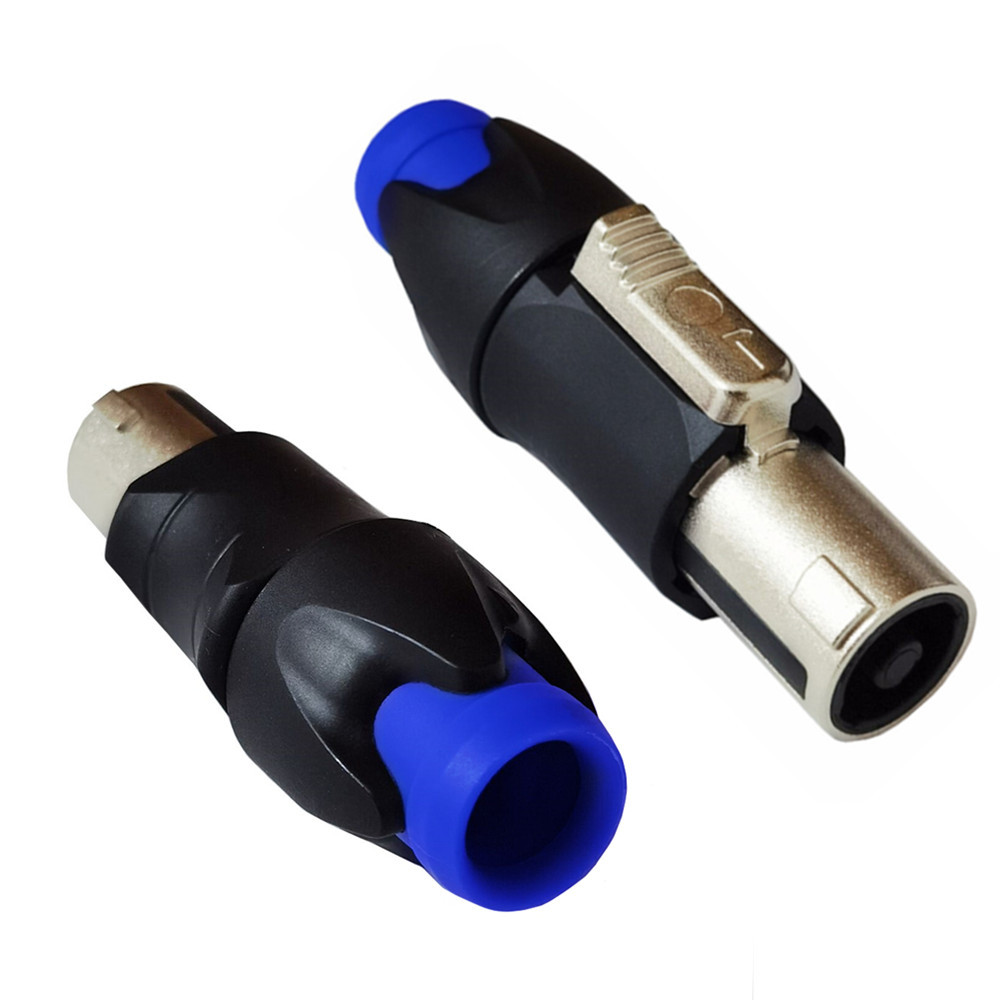 专业音箱插头环形插舞台音箱配件免焊接四芯专业音响卡侬头欧姆头