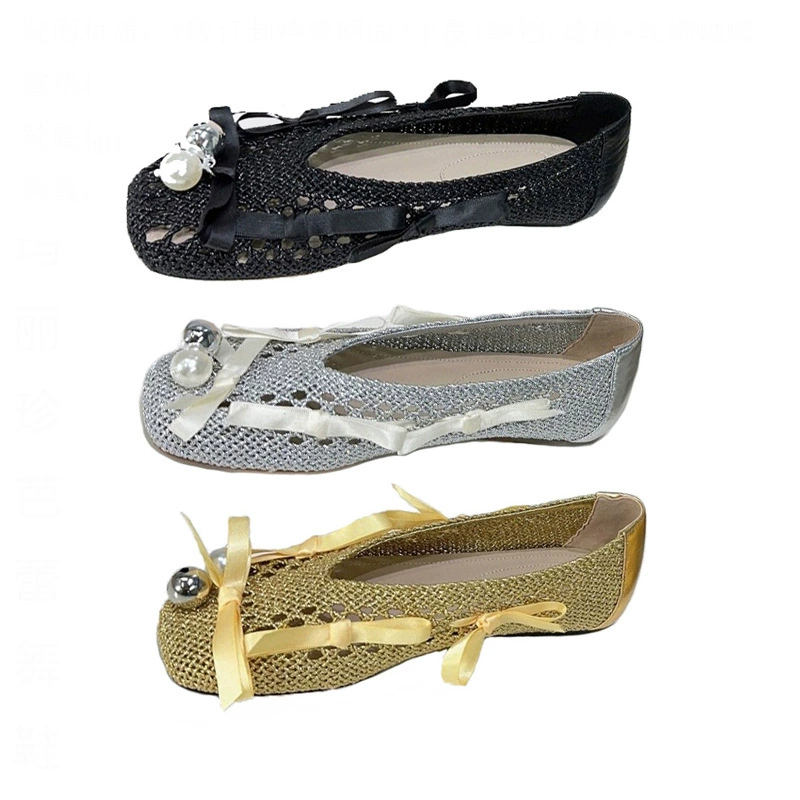 Loafers, cute small bell with bow, genuine leather, style