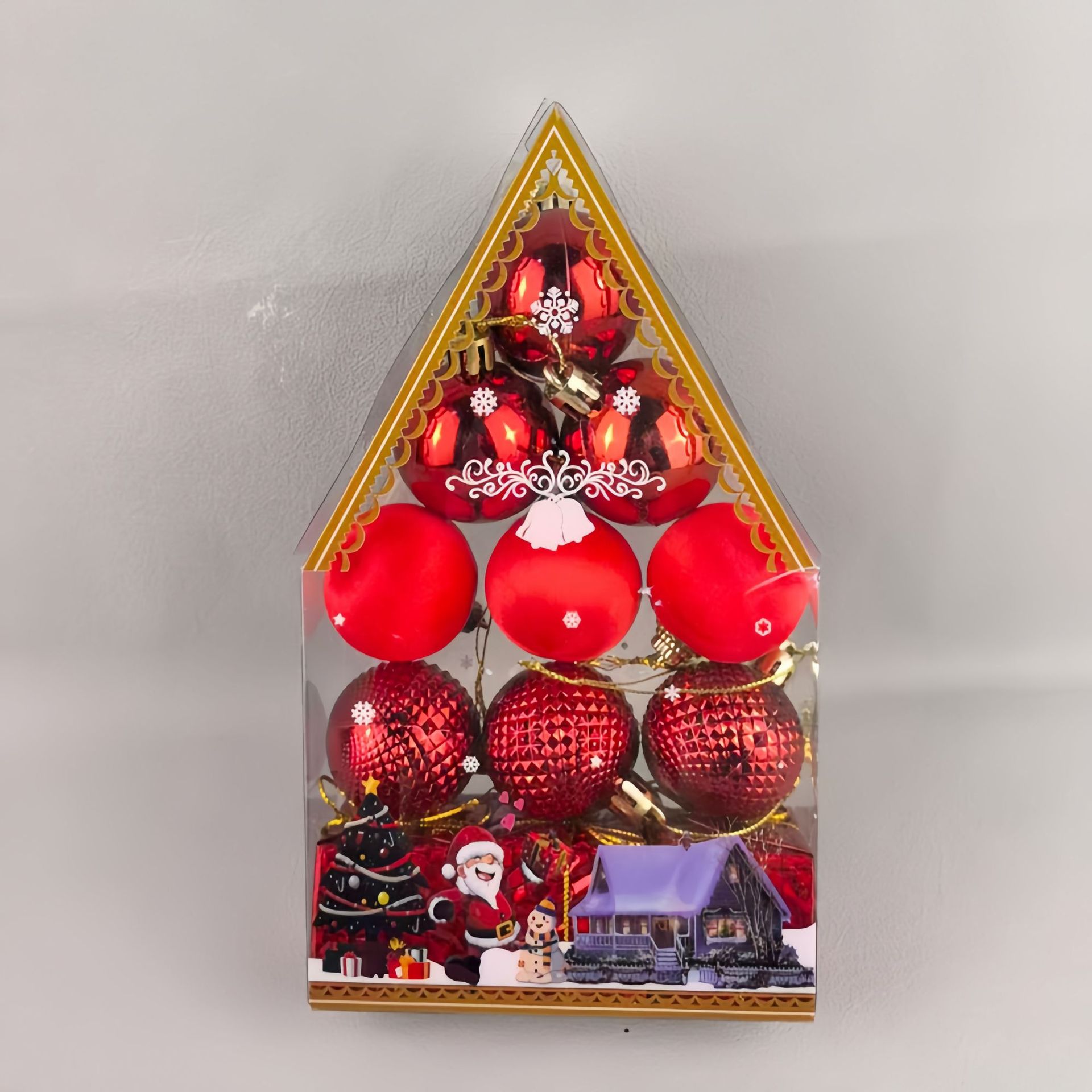 Nuevos adornos de Navidad transfronterizos colgantes de Navidad Bolas de Navidad Set Bolas de Navidad Colgantes de árbol de Navidad Caja de regalo Bolas de Navidad G image 21