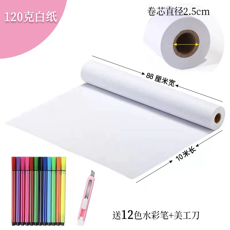 Extra-long drawing paper, family style, graffiti
